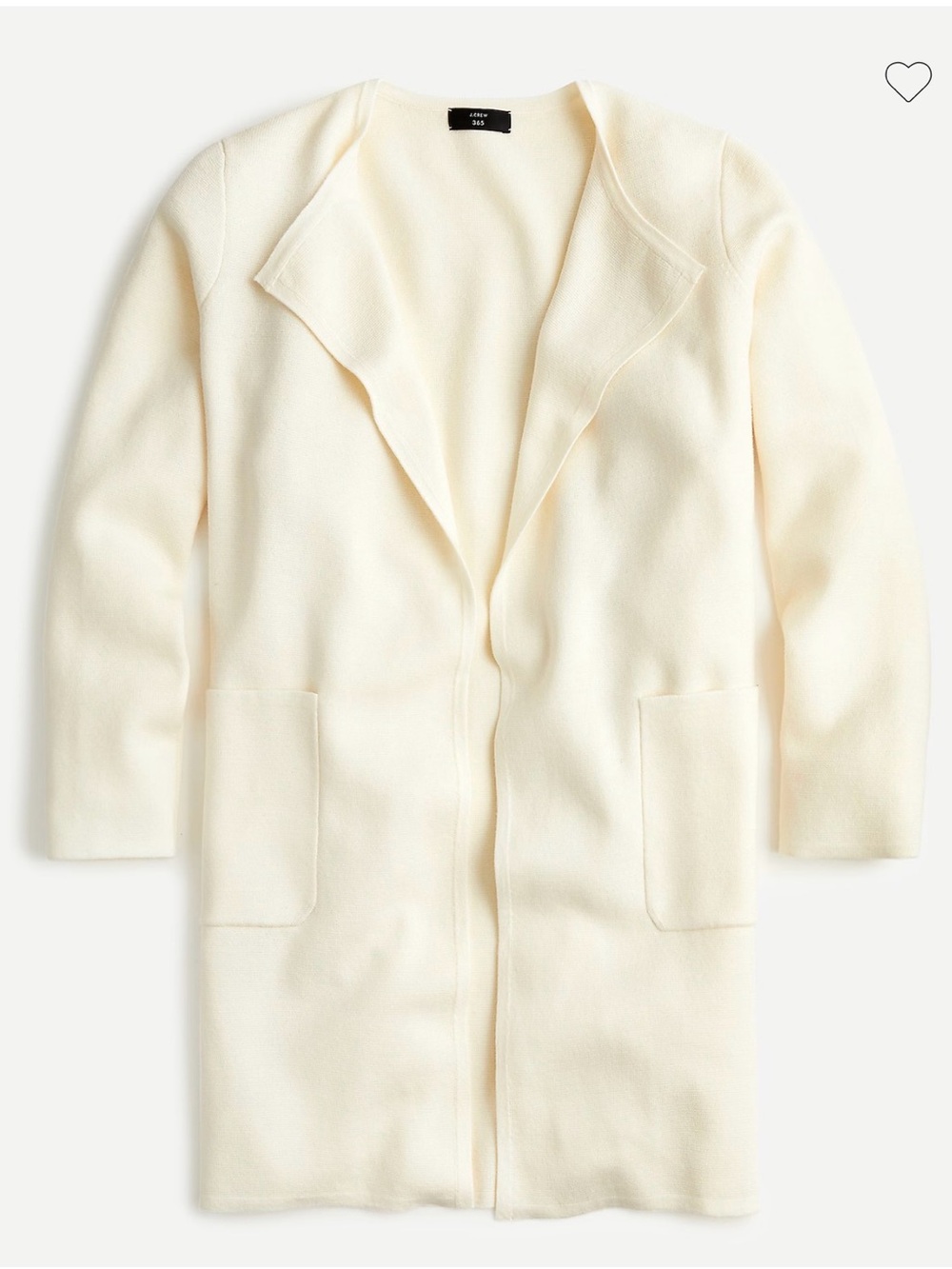 J. Crew Ivory Juliette Sweater Blazer